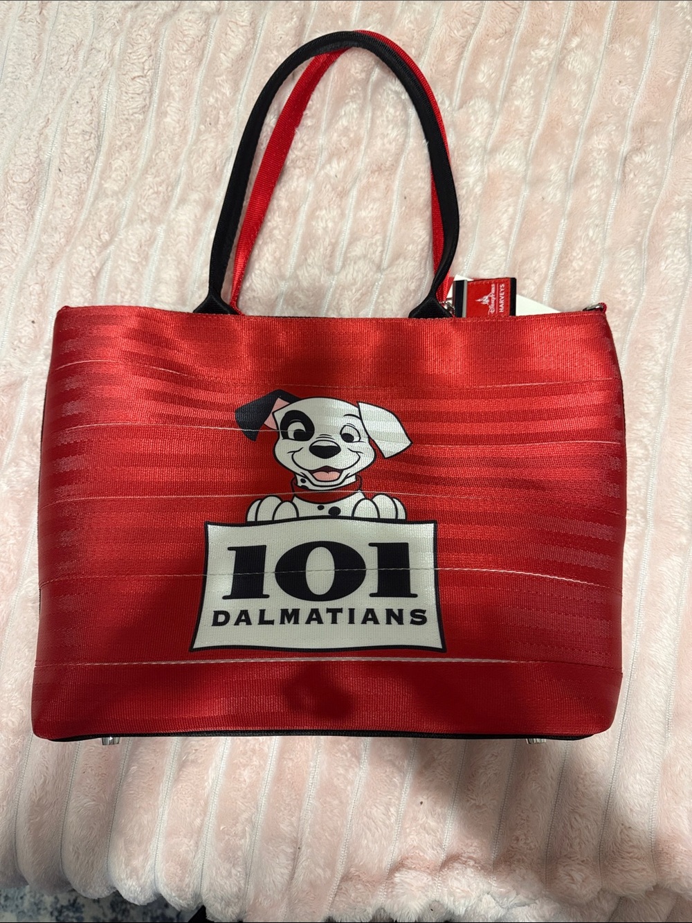Harvey 101 Dalmatians /Cruella Red Tote Bag